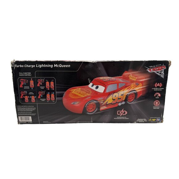 Disney Pixar Cars 3 TURBO Charge Lightning McQueen Radio Control Sealed New Toy - Picture 6 of 7